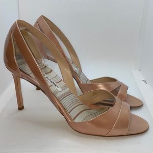 Manolo Blahnik Pink Cutout Shoe